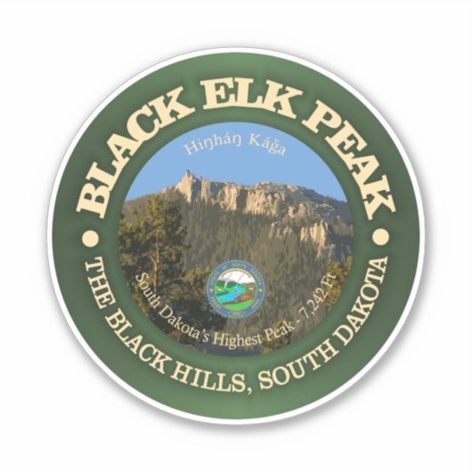 Black Elk Peak Sticker (Voorkant)