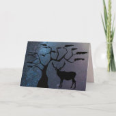 Black Elk Silhouette Wenskaart Kaart (Voorkant)