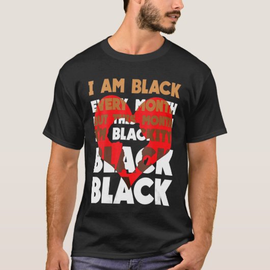 Black, elke maand zwart, BHM BLM A T-shirt (Voorkant)