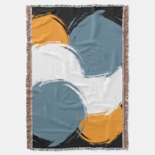 Black Emerald Orange Fusion Deken (Voorkant Verticaal)