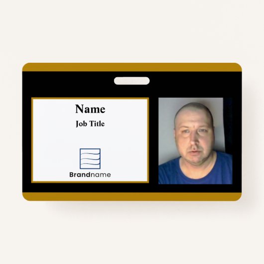 Black Employee ID Badge (Voorkant)
