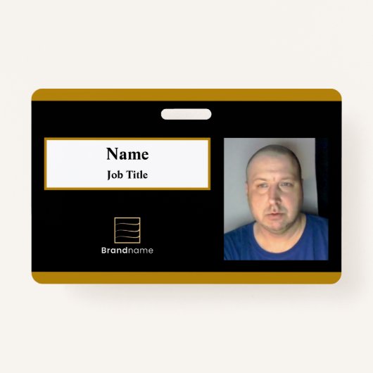 Black Employee ID Badge (Voorkant)
