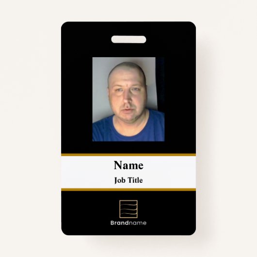 Black Employee ID Badge (Voorkant)