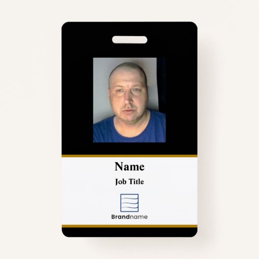 Black Employee ID Badge (Voorkant)