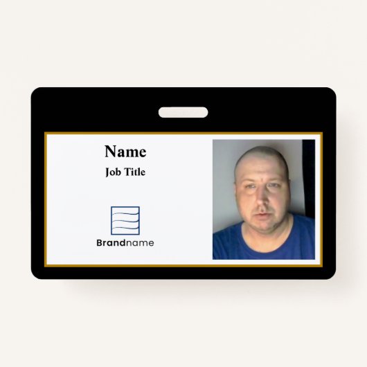 Black Employee ID Badge (Voorkant)