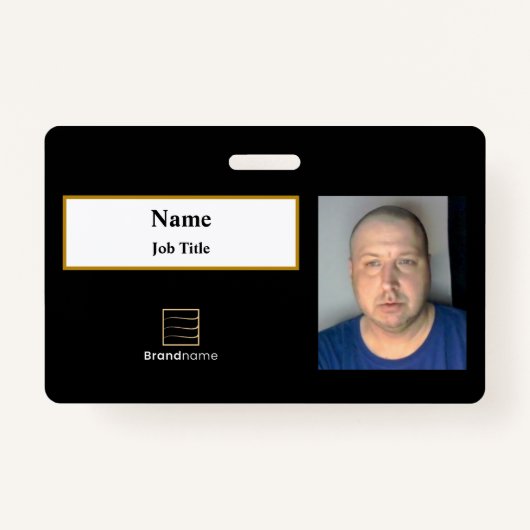 Black Employee ID Badge (Voorkant)