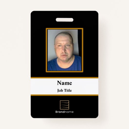 Black Employee ID Badge (Voorkant)