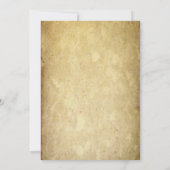  Black en Cream Wedding Kaart (Achterkant)