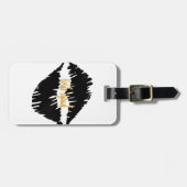 Black en Gold Bride kussen Gothic Bagagelabel (Voorkant horizontaal)