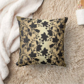 Black en Gold Damask Kussen (Deken)