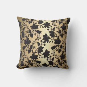 Black en Gold Damask Kussen