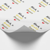 Black en Gold Forever Cadeaupapier (Hoek)