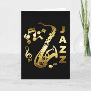 BLACK EN GOLD JAZZ KAART