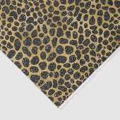BLACK- EN GOLD LEOPARD-PATRONEN TISSUEPAPIER (Detail)