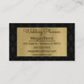 Black en Gold Professional Visitekaartje (Achterkant)