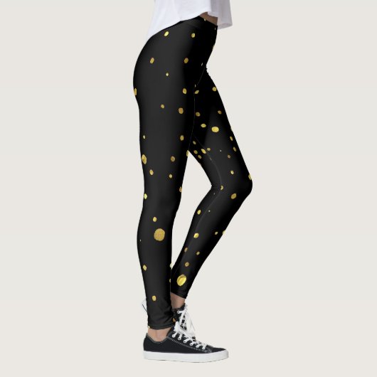 Black en Gold Spots Leggings (Rechts)