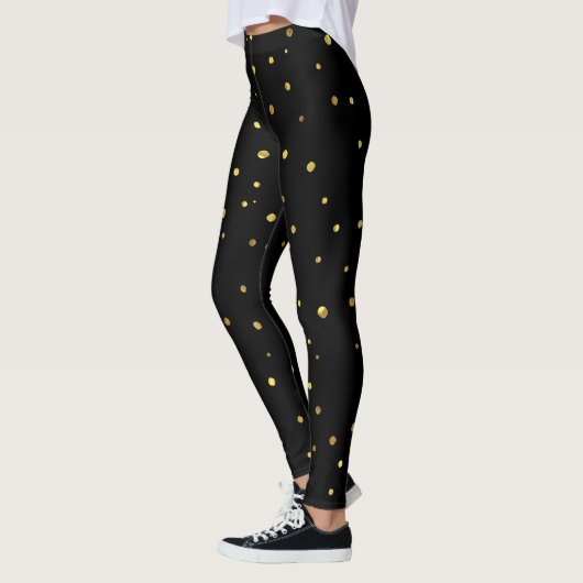 Black en Gold Spots Leggings (Links)