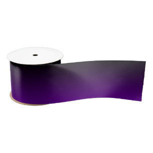 Black en Violet Paarse Ombre Satijnen Lint