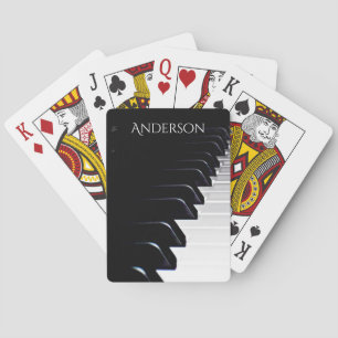 Black en White Piano Music-speelkaarten Pokerkaarten