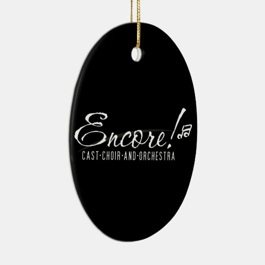 Black Encore Logo 2011 Ornament (Rechts)
