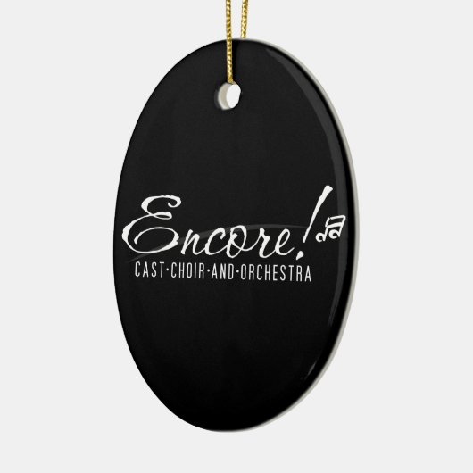 Black Encore Logo 2011 Ornament (Links)