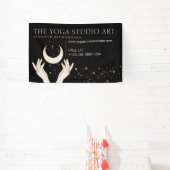 Black Energy Hands Mystic Moon Spiritueel Spandoek (Insitu)