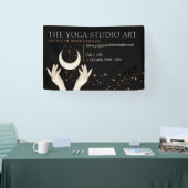 Black Energy Hands Mystic Moon Spiritueel Spandoek (Beurs)