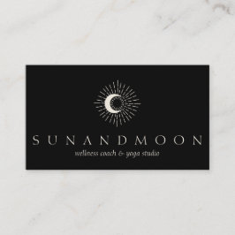 Black Energy Healing Sun Moon Spiritueel Visitekaartje