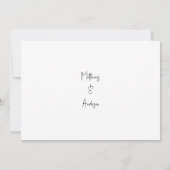 Black Engagement van Champagne Tower III Kaart (Achterkant)