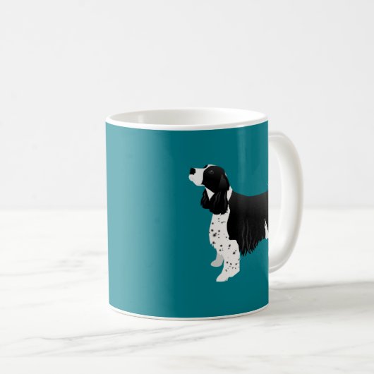 Black English Springer Spaniel Basic Breed Koffiemok (Voorkant rechts)