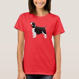 Black English Springer Spaniel Basic Breed T-shirt