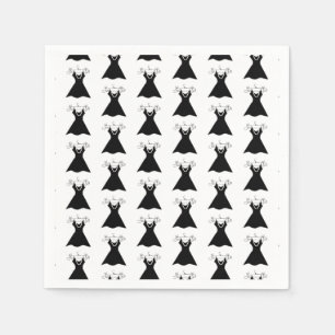 Black Evening Dress Servet