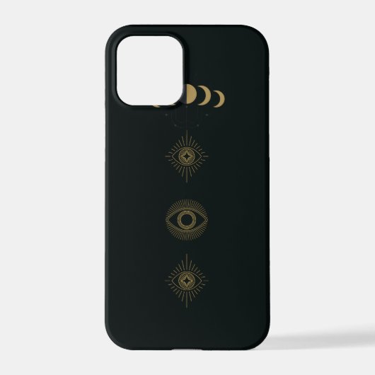 Black Evil Eye-telefoontas iPhone Hoesje (Achterkant)