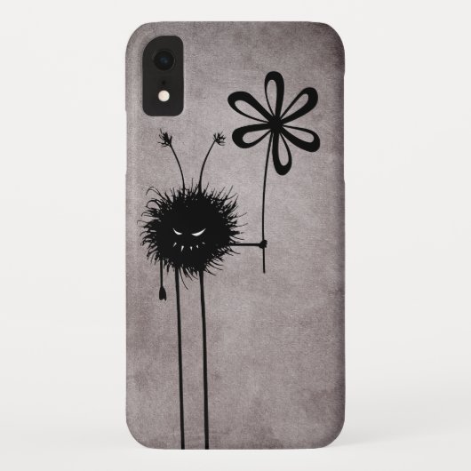 Black Evil Flower Bug Case-Mate iPhone Case (Achterkant)