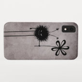 Black Evil Flower Bug Case-Mate iPhone Case (Achterkant (horizontaal))