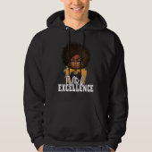 Black Excellence African Pride Black History Month Hoodie (Voorkant)