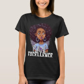 Black Excellence African Pride Black History Month T-shirt (Voorkant)