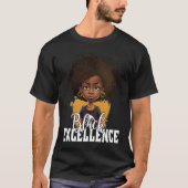 Black Excellence African Pride Black History Month T-shirt (Voorkant)