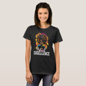 Black Excellence African Pride Black History Month T-shirt (Voorkant volledig)