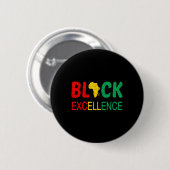 Black Excellence Black Geschiedenis Maand BHM Mann Ronde Button 5,7 Cm (Voorkant /achterkant)