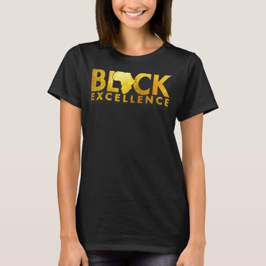 Black Excellence Melanin African Black History Bla T-shirt (Voorkant)