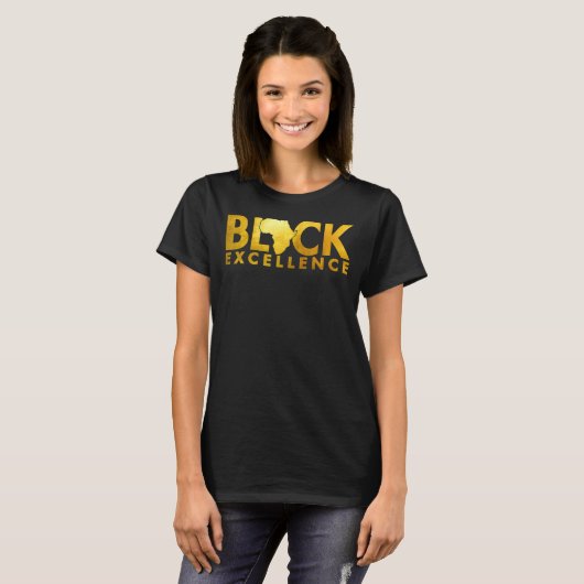 Black Excellence Melanin African Black History Bla T-shirt (Voorkant volledig)