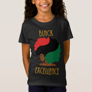 Black Excellence Pan African Flag Afro Black Histo T-shirt