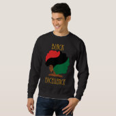 Black Excellence Pan African Flag Afro Black Histo Trui (Voorkant volledig)
