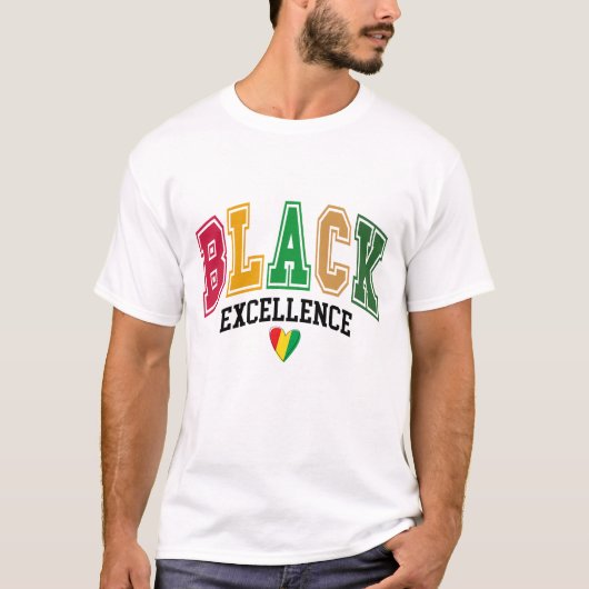 Black Excellence - Zwart Geschiedenis Maand T-shir T-shirt (Voorkant)