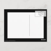 Black EXPLODE Foto Lijst Briefkaart (Achterkant)