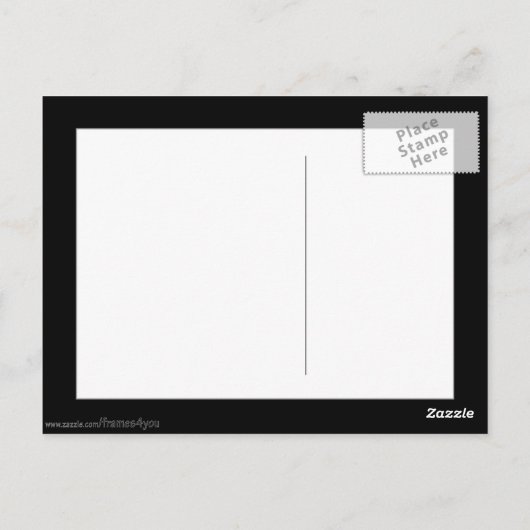 Black EXPLODE Foto Lijst Briefkaart (Achterkant)