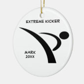 Black Extreme Kicker Ornament (Links)