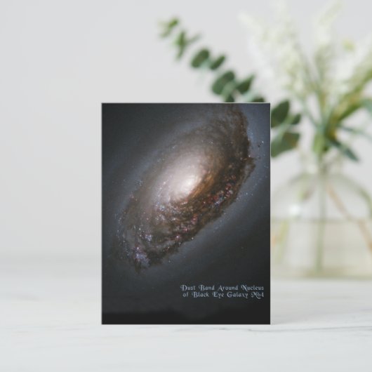 Black Eye Galaxy aka Sleeping Beauty Galaxy Briefkaart (Staand voorkant)