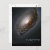 Black Eye Galaxy aka Sleeping Beauty Galaxy Briefkaart (Voorkant / Achterkant)